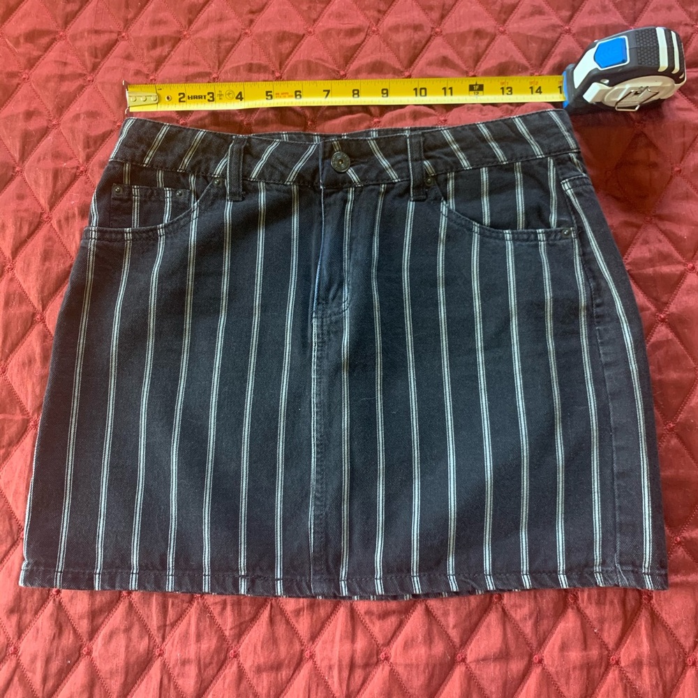 Black and white stripe mini